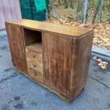 Louise Art Deco Buffet in Walnut Wood, 1950, 140cm