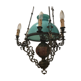 Late 19th century bronze chandelier