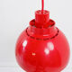 Nordisk Solar red hanging lamp, 1970s