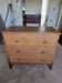 3-drawer chest in solid oak, Louis XV style