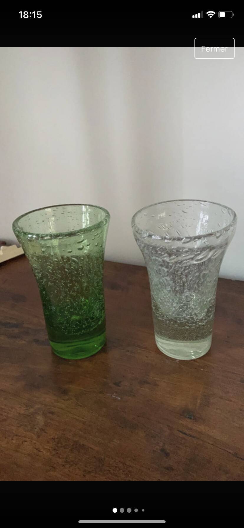 Verres gobelets Biot