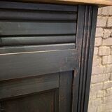 Vintage Parisian black patinated buffet