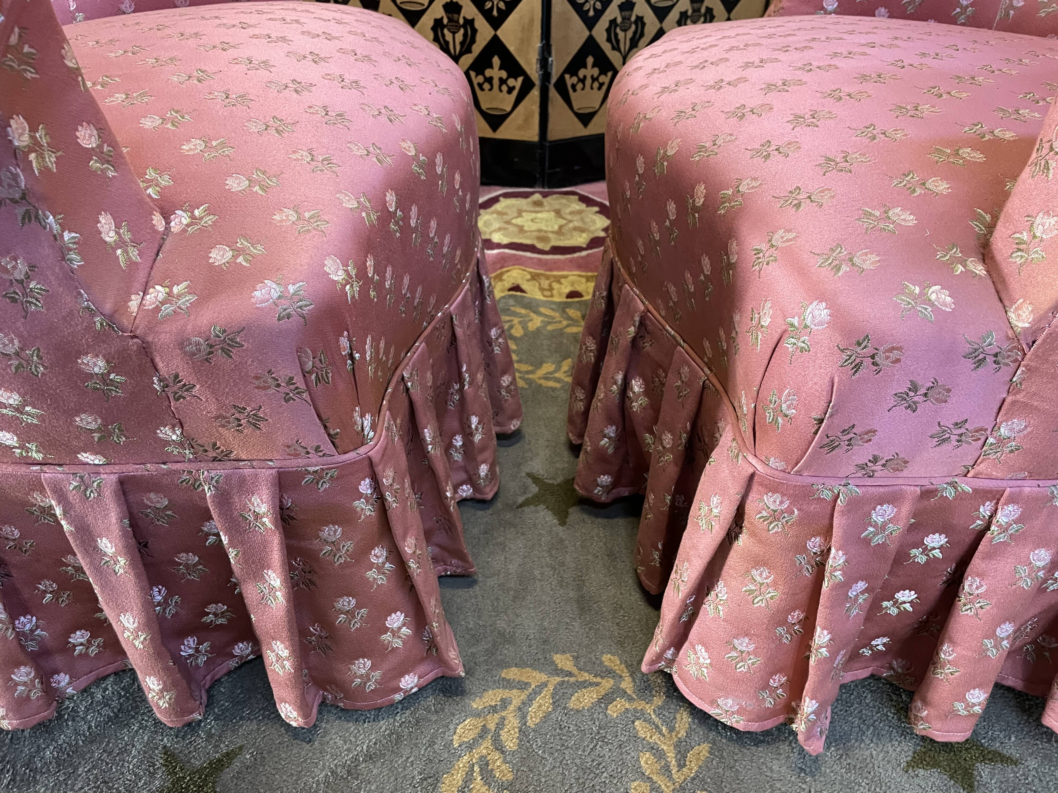 Pair of toad armchairs style Napoleon III