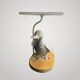 Lampe canard en bronze argenté Maison Charles, début 20e