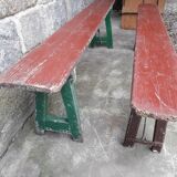 Pair of folding benches