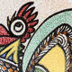 Dish rooster signed Valencia