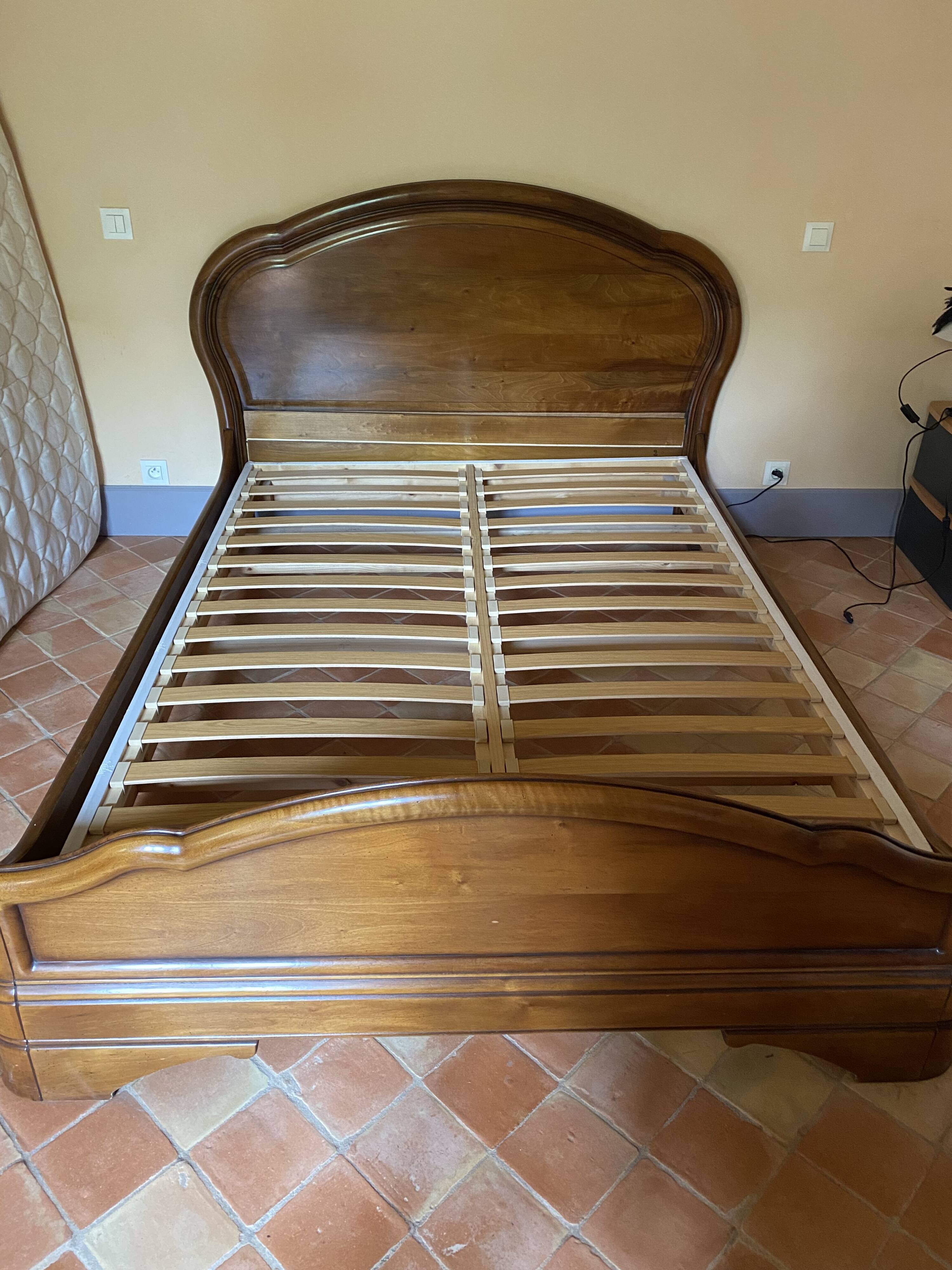 Solid cherry wood bed