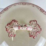 Ironstone soup tureen Creil & Montereau, "Admiral" model, red, 19th century.