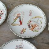 Talking dessert plates, Choisy-le-Roi