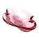 Mid-century modern fruit bowl, glass, Val Saint Lambert, Belgium, 1950s