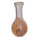 2 carafes en verre craquelé