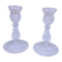 Pair of crystal candlesticks