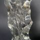 Vintage frosted glass vase from the 1970s