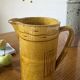 Vintage yellow glazed stoneware jug