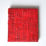 Tableau, peinture rouge texturée de Vincent Dufresne, 2013