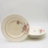 Set of 6 Saint Amand soup plates, Thalie model.