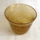 Champagne bucket from the Biot glassworks in blown glass, ochre colour.