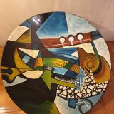 Contemporary multicolored lamp and matching god only