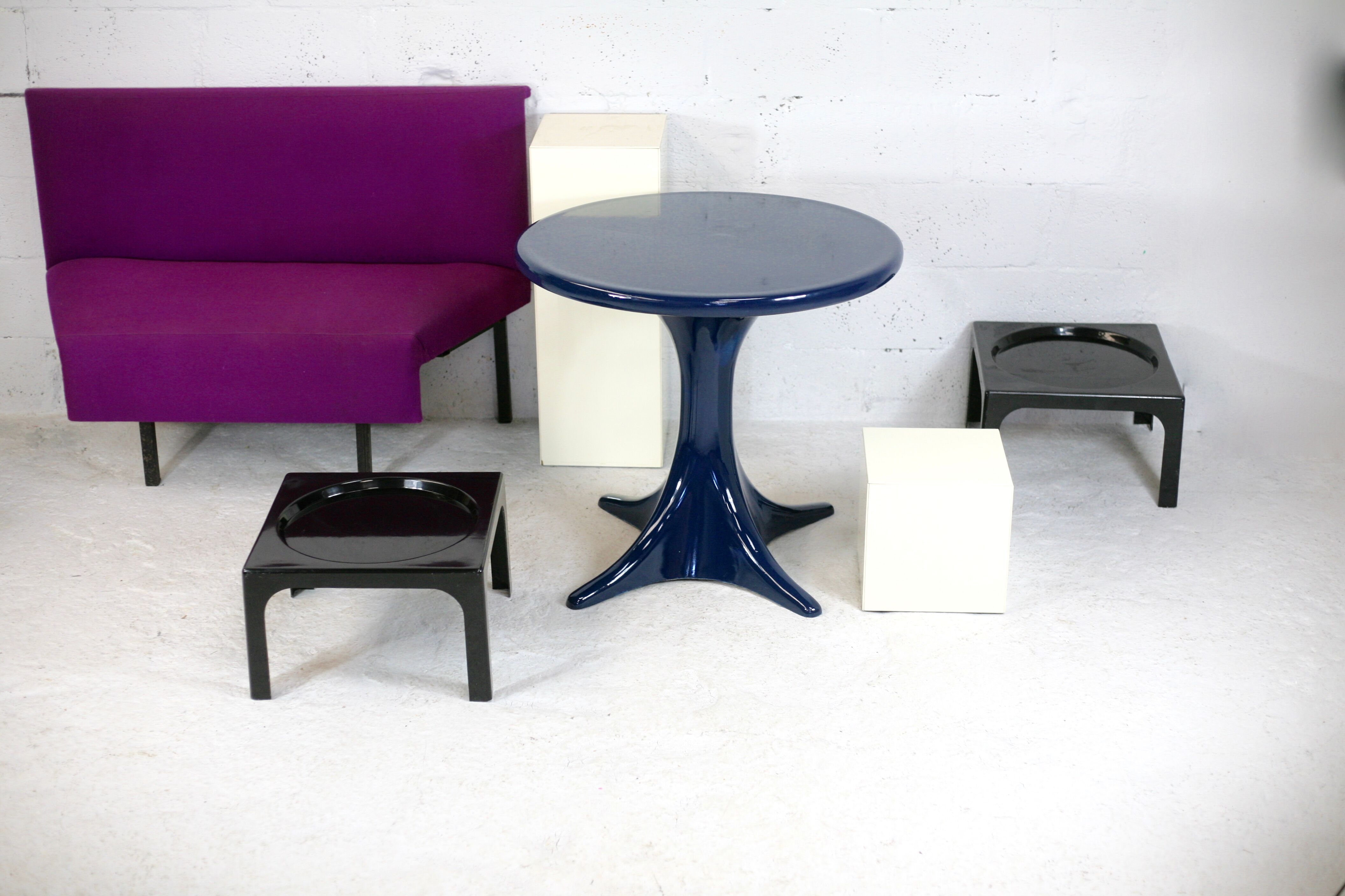 Fiberglass table, France, circa 1970