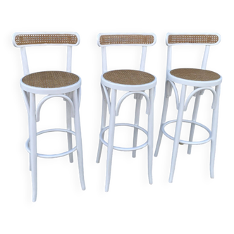 High stools in canework and bentwood 1970-1980
