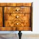 Art deco style in walnut bramble sideboard 1950