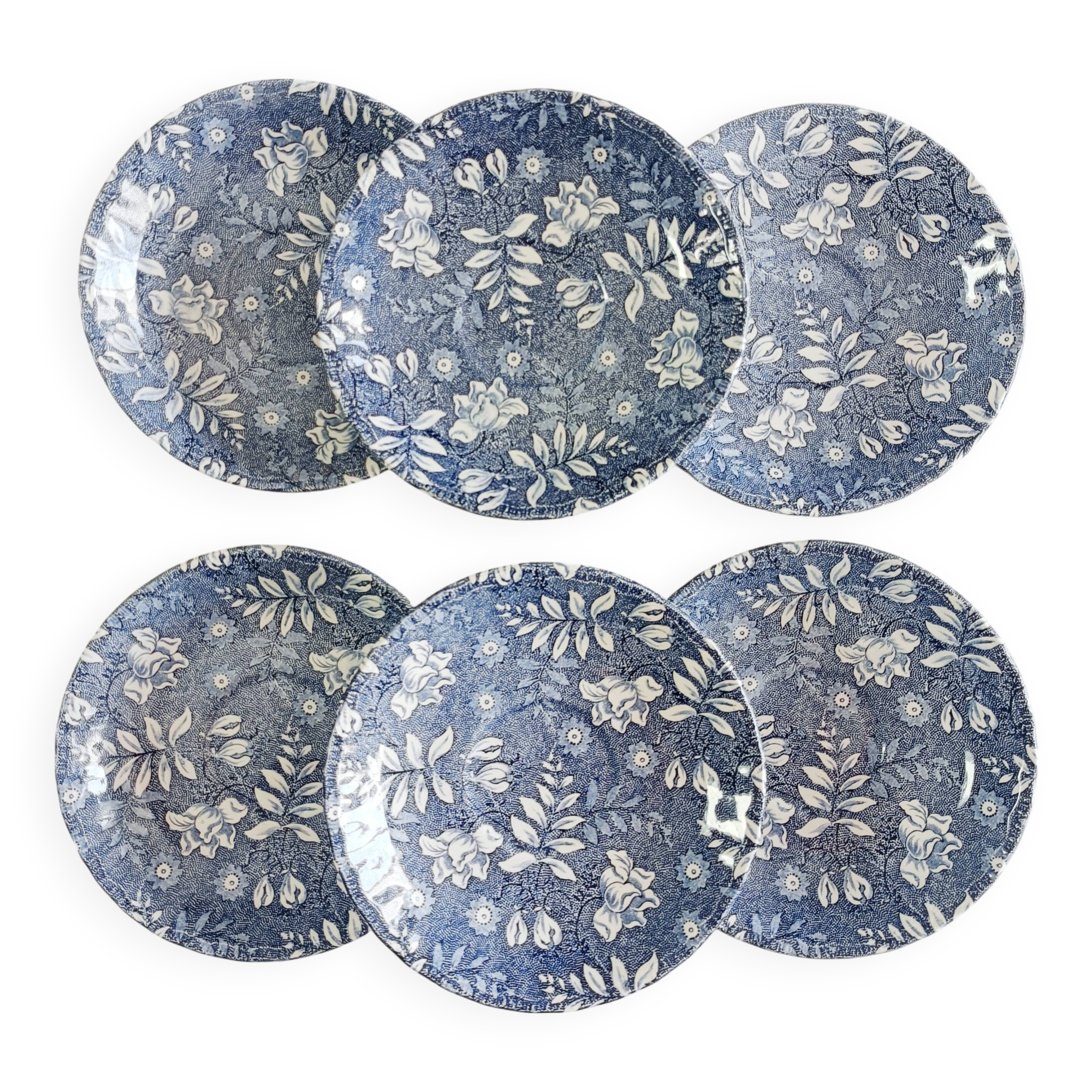 Set of 6 Royal Tudor Velvet Saucers