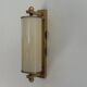 Art Deco wall lights in opaline glass and brass, 1940s, Germany