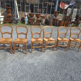 6 cherry wood chairs