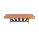 Table basse vintage danoise en teck années 60