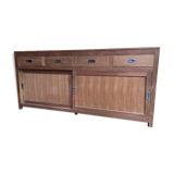 Solid teak row