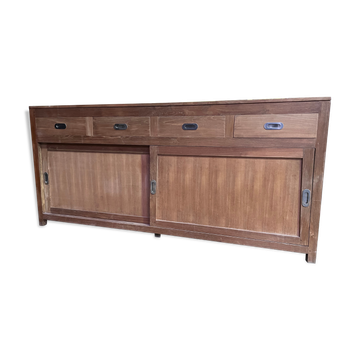 Solid teak row