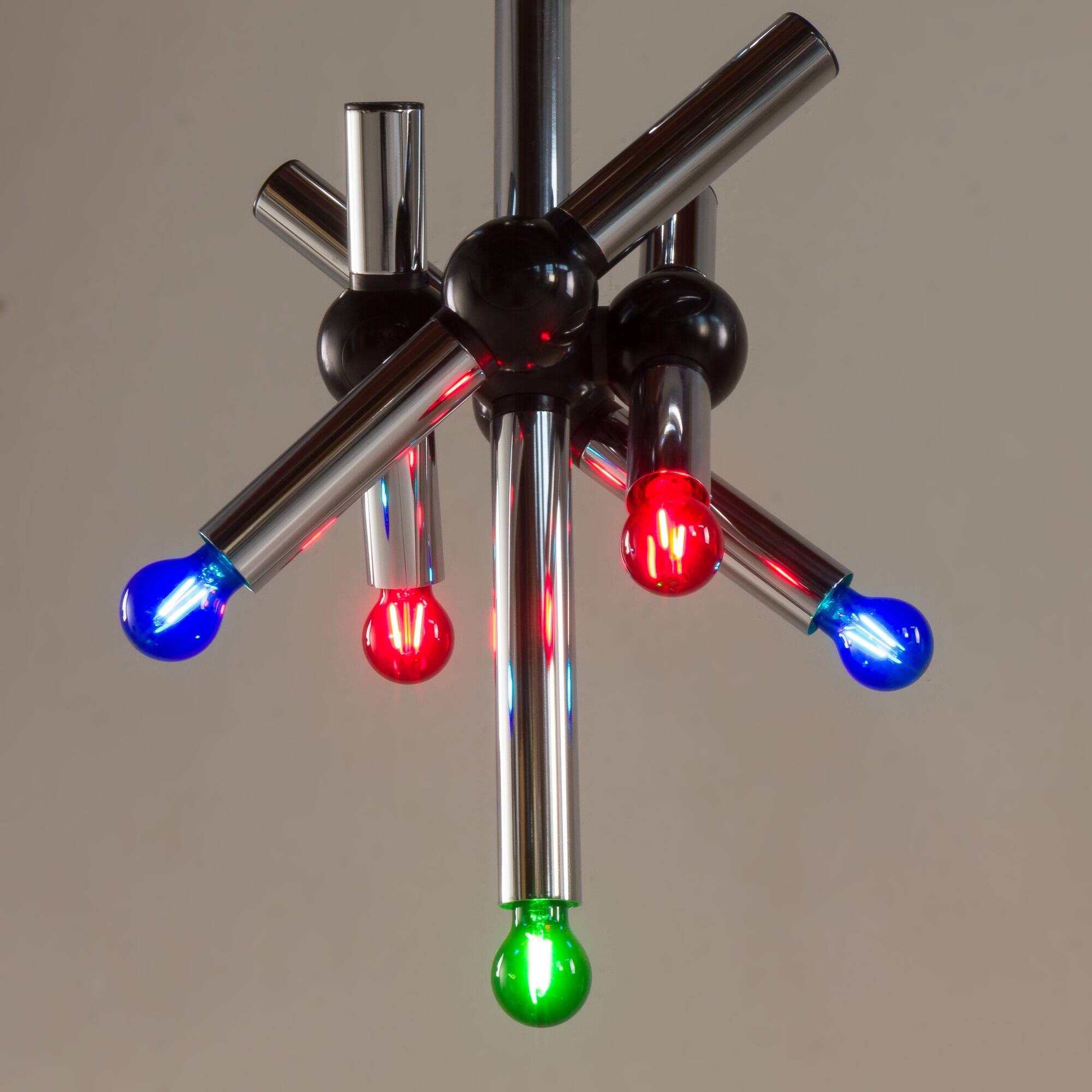 Targetti Sankey Space Age chandelier, Italy 1970s