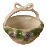 Antique ceramic fruit basket