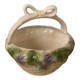 Antique ceramic fruit basket