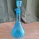 Blue glass carafe