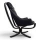 Poltrona Frau Viking Leather Lounge Chair by Sigurd Resell, 1970
