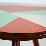 Czech Multicolored Formica Coffee Table from Drevopodnik Brno, 1960s
