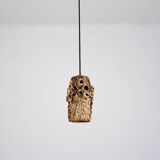 Sculptural ceramic pendant lamps by Bodil Marie Nielsen