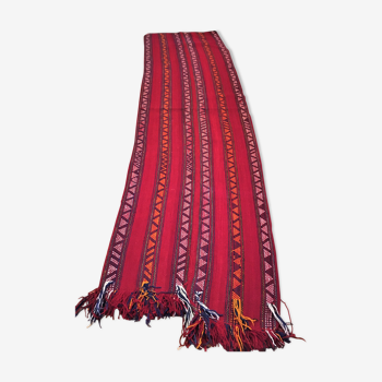 Hand-woven camel wool hallway rug 90x330cm