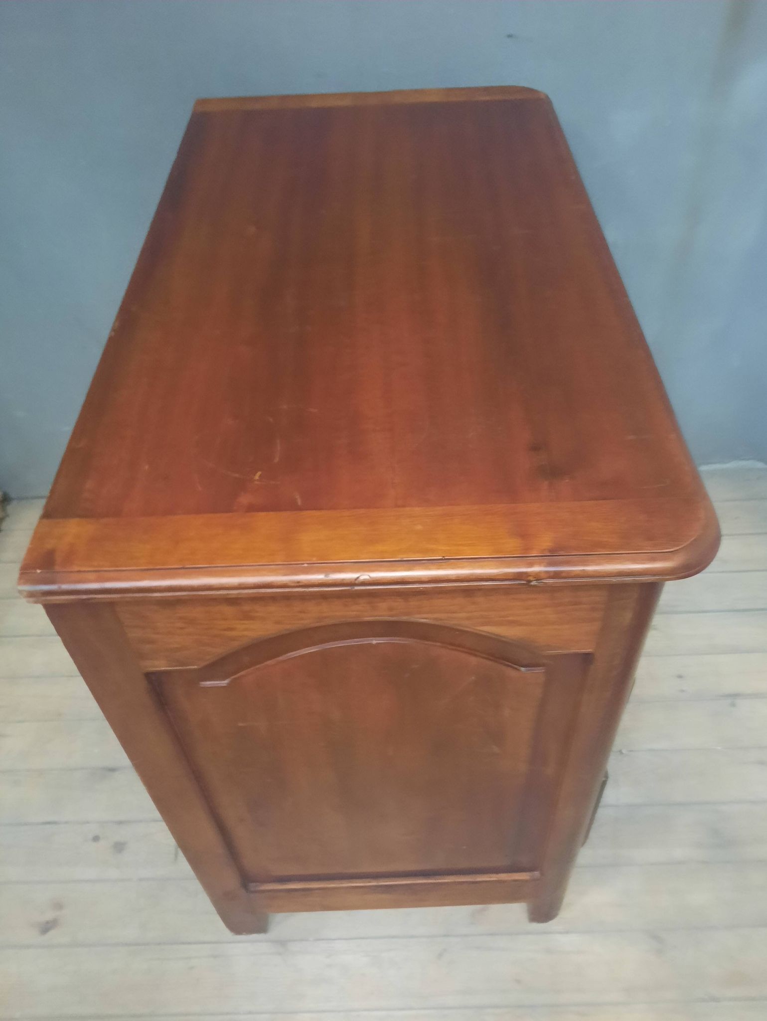Louis XIV style commode in natural wood