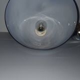 Suspension  en verre moucheté  bleue