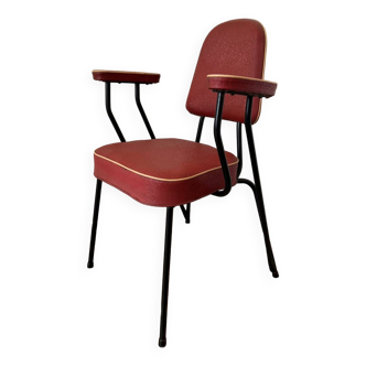 Chaise fauteuil tubulaire années  50