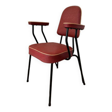 Chaise fauteuil tubulaire années  50