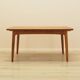 Table en teck, design danois, années 1970, fabriquée au Danemark