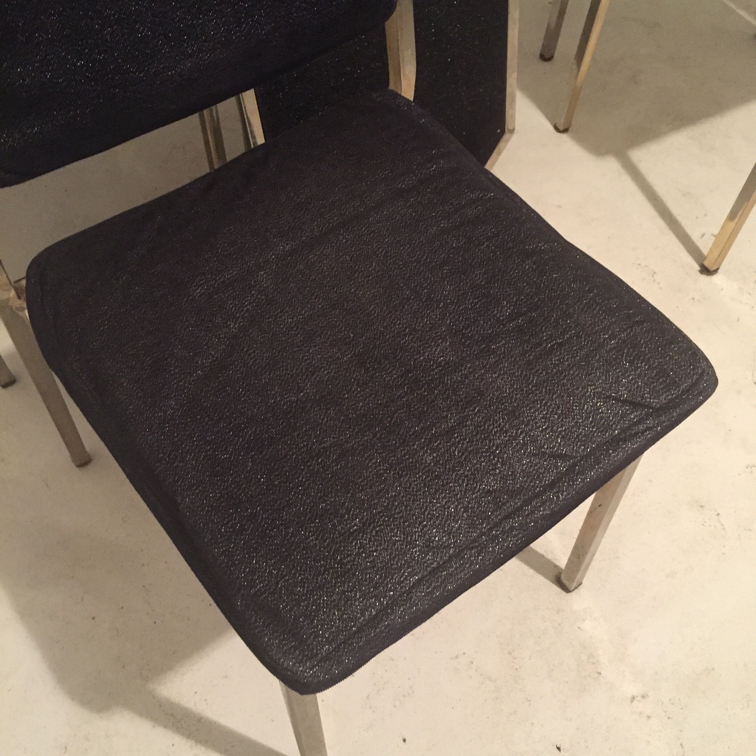Set of 6 chairs 70's metal