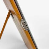 Beveled table mirror on Art Nouveau stand