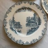3 Round ironstone dishes Choisy le Roi, Cie Franco Anglaise