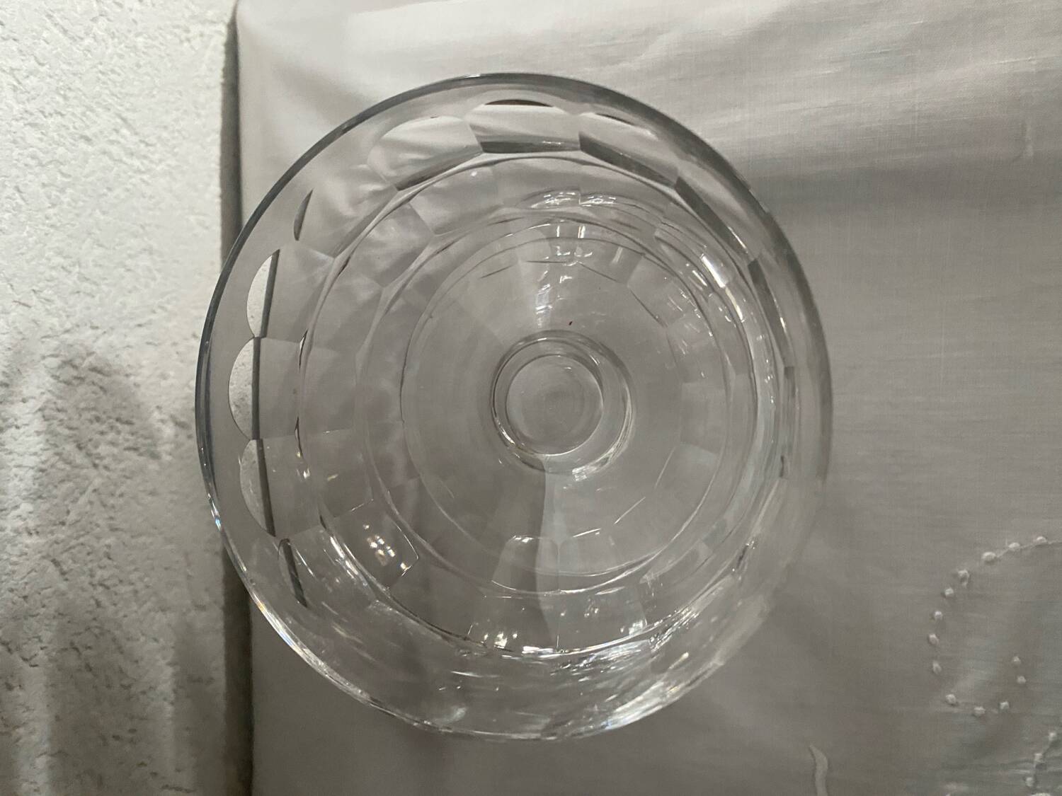 Set of 2 Baccarat crystal champagne glasses