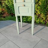 Repurposed bedside table