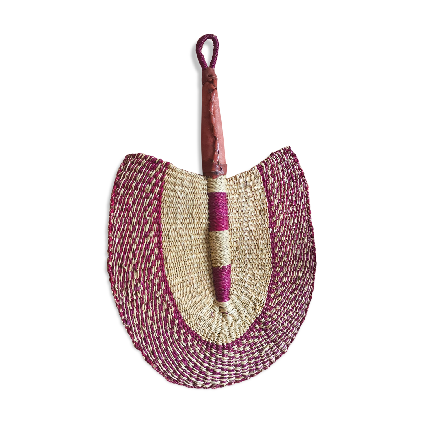 African decorative bolga fan